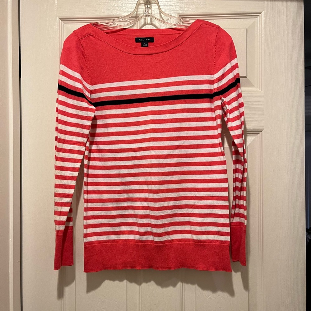 Multi-colored pullover nautica sweater.